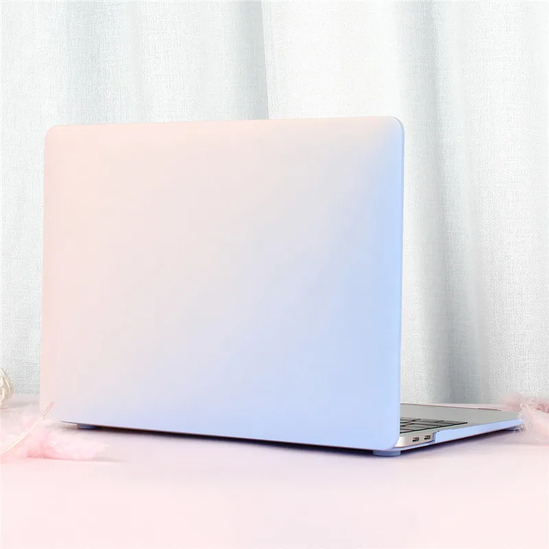 3D взрывозащищенный каменный Дизайн Жесткий Чехол для нового Macbook Pro 13 15 Touch bar Air 11 12 13 A1932 с клавиатурой - Цвет: Pink blue