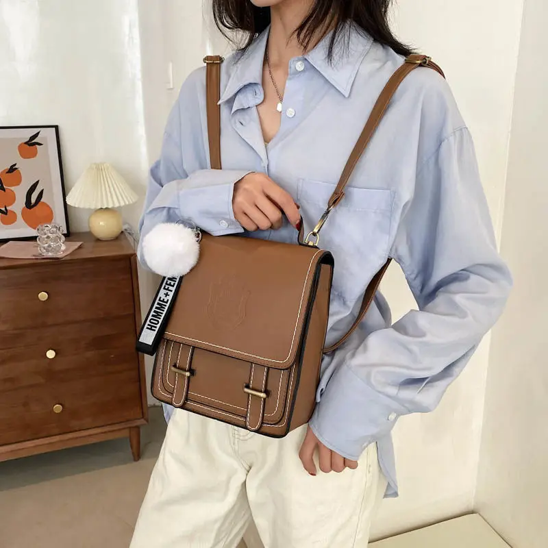 

Retro Style Fashionable Backpack Women's Korean Style 2021 Popular New Fashion Simple Casual All-Match Shopping Small Backpack