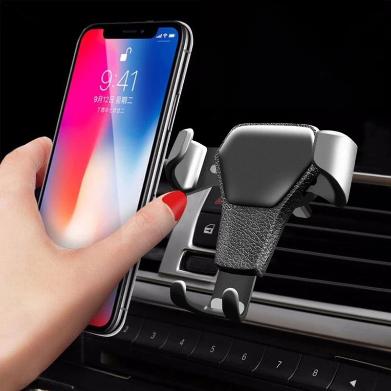 

Gravity Car Holder For Phone Air Vent Clip Mount Mobile Stand Smartphone GPS Support For IPhone12 11 XS X XR Xiaomi High Quality