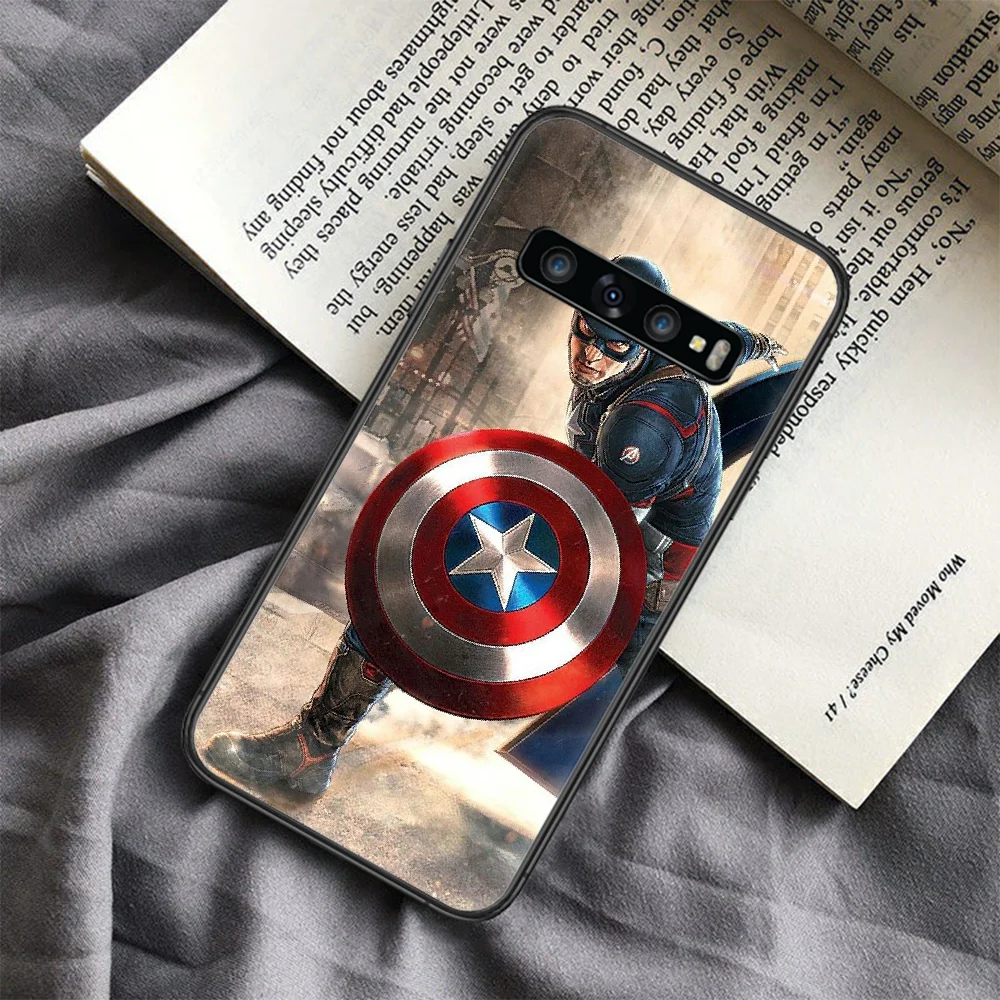 

Super hero America Captains Phone Case For Samsung Galaxy Note S 8 9 10 20 Plus E Lite Uitra black Cell Trend Funda Luxury Shell