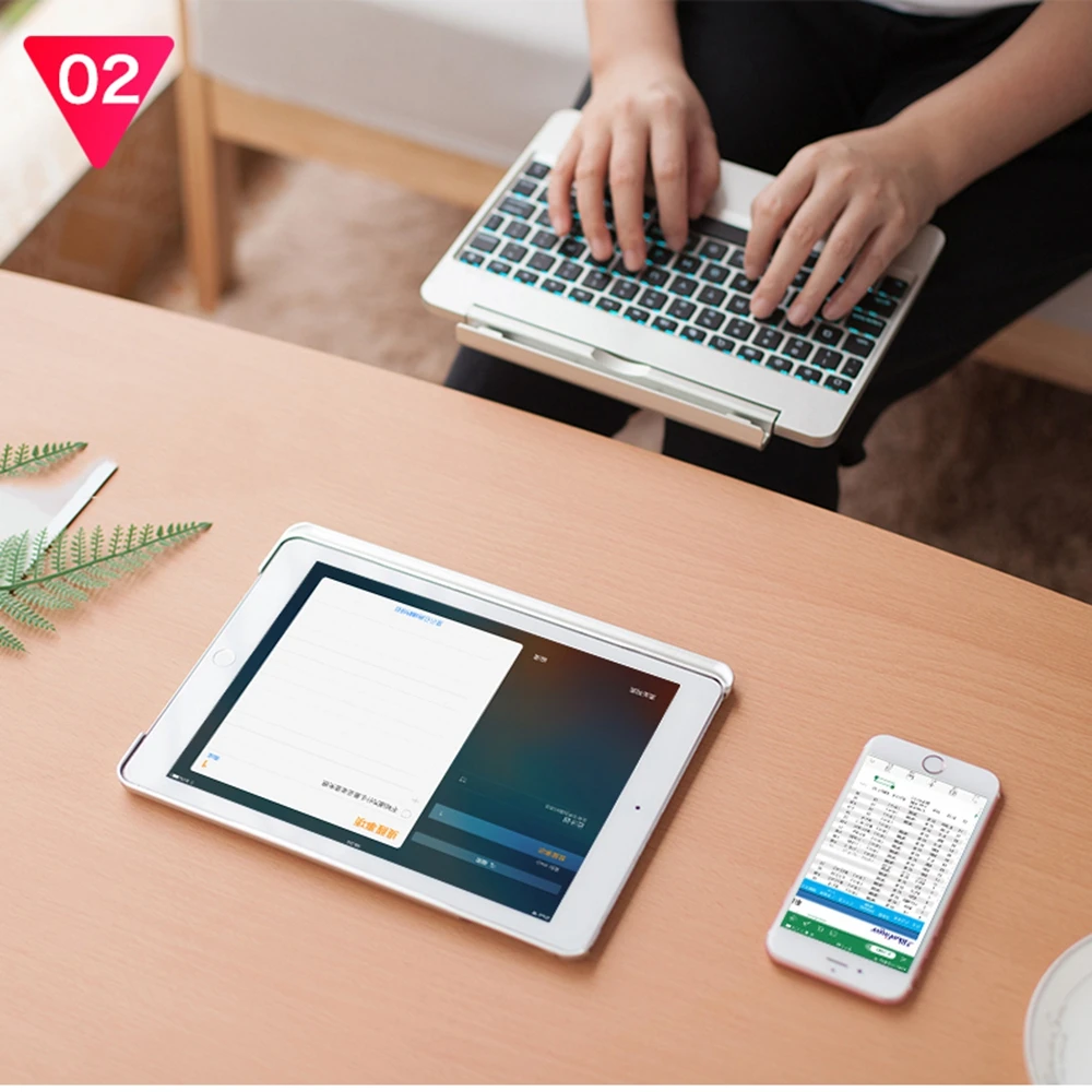Съемный магнитный слот и bluetooth-клавиатура, 7 цветов, чехол с подсветкой для Apple iPad 9,7 Air 2 5 6 Pro 9,7