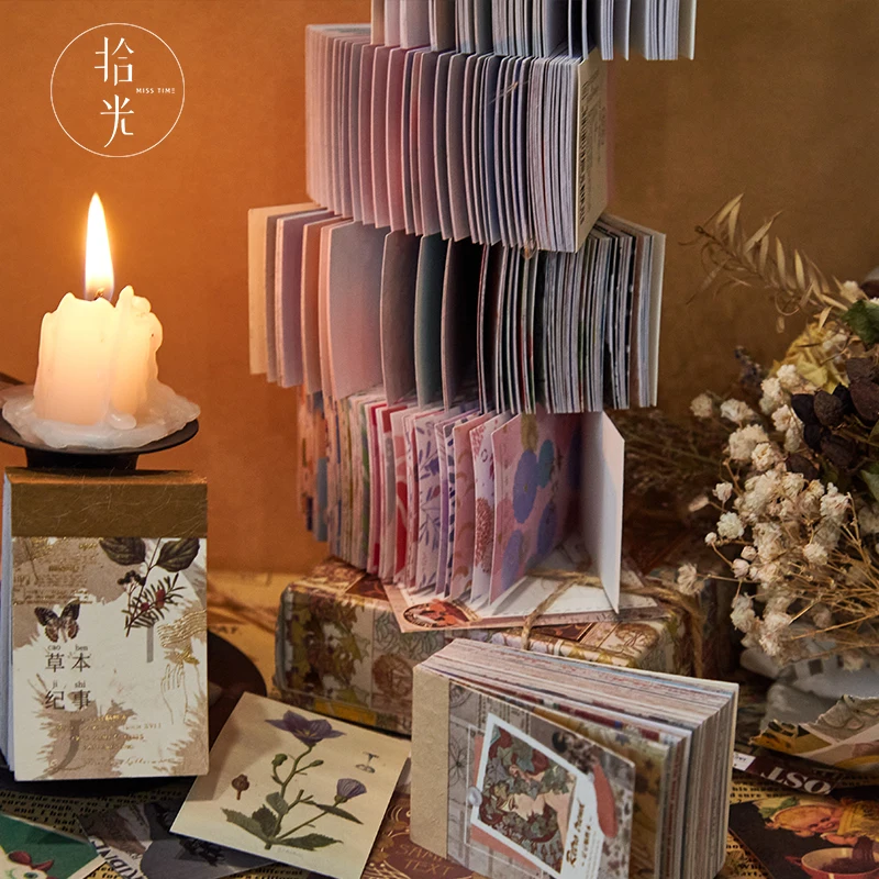 80 листов наклейки для скрапбукинга с блокнотом записей | Канцтовары офиса и дома