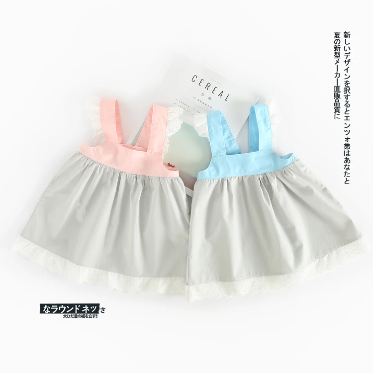 Милое милое платье для девочек детское летнее кружевное принцессы с оборками