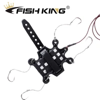 fish king explosion baits cage barbed fishing hooks group carp fishing hair rigs europe feeder hook holder fishing accessories