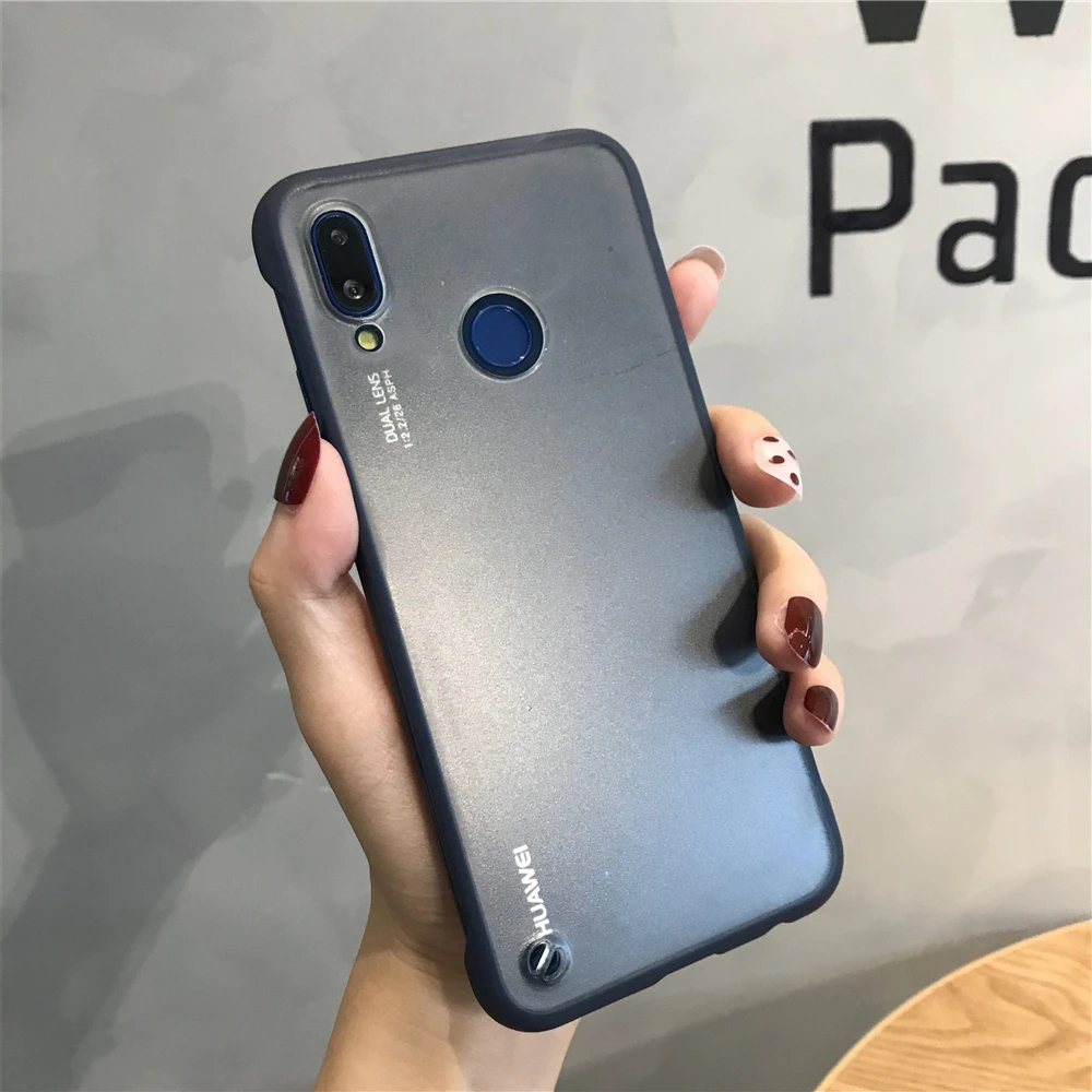 Горячий Feel бампер безрамный чехол для XiaoMi 9 SE 8 Lite A3 A2 TPU + PC матовый RedMi K20 Pro 7A 6A 5A Note 6