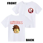 Летняя футболка Robloxing, одежда, новинка, модная детская 3D футболка для мальчиков и девочек, хлопковая чистая оверсайз детская одежда, футболки для игр