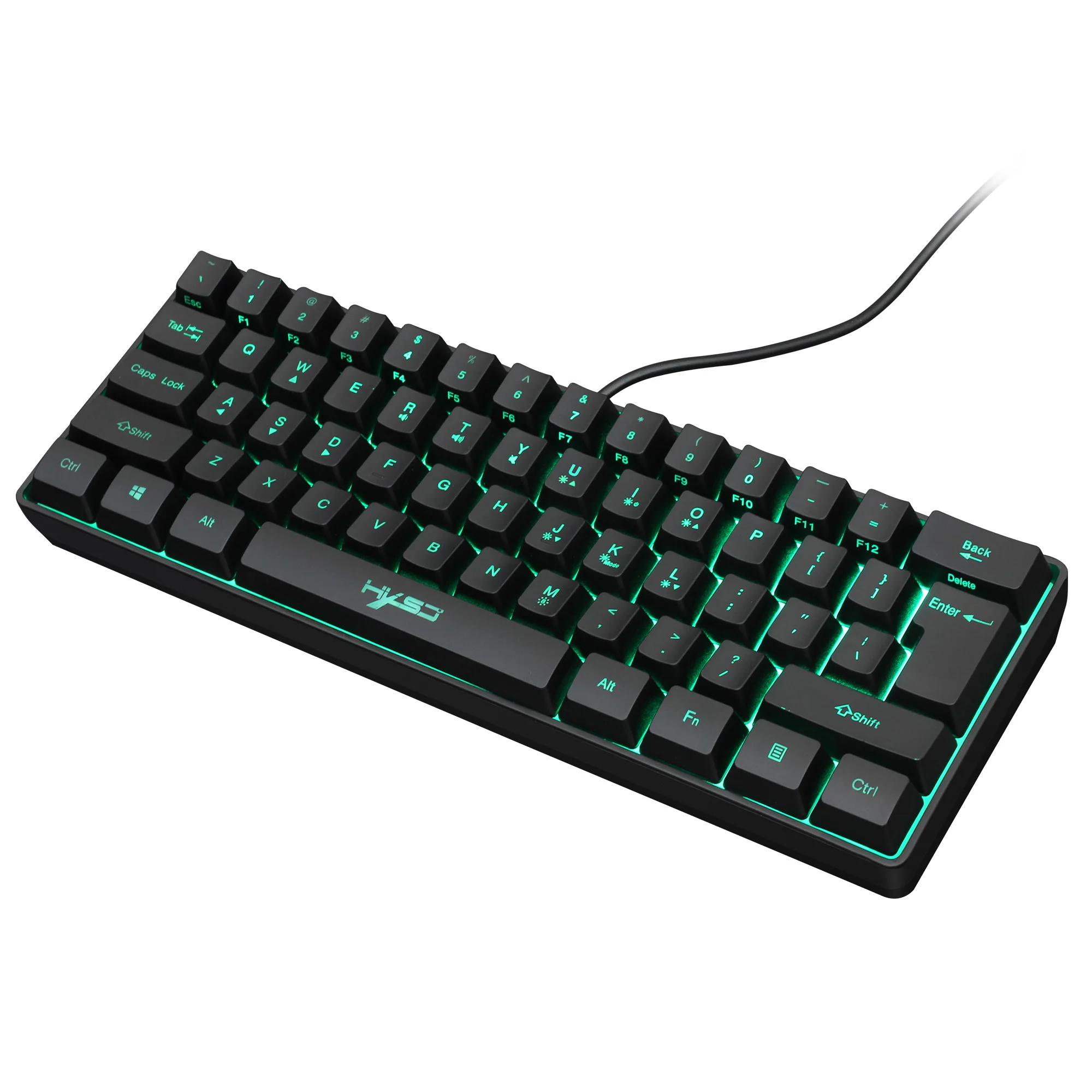

V700 Gaming Keyboard USB Wired RGB Backlit 61 Keys Membrane keyboard Mechanical Feeling gamer keyboards For PC Laptop