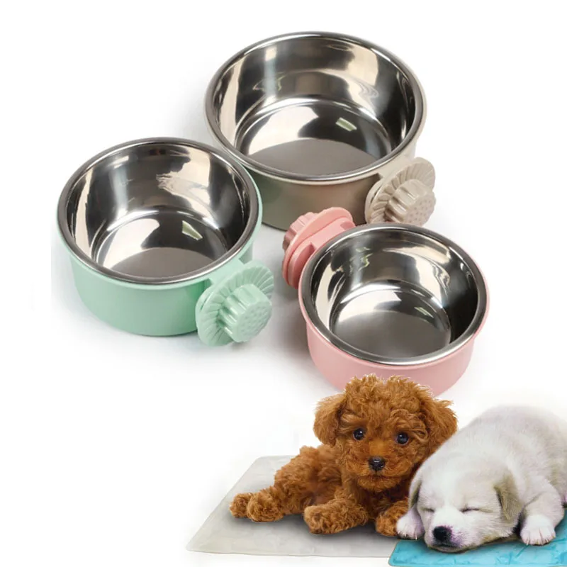 Миска для домашних животных из нержавеющей стали собачьей еды кошек напитков