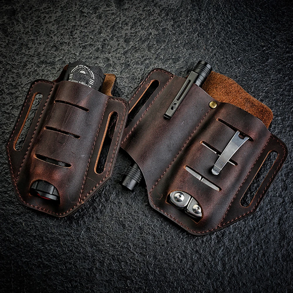 Многофункциональный кожаный чехол для повседневного использования поясная