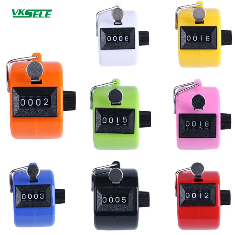 

VKS-04 черный, красный, оранжевый, 8 цветов, ручной пластиковый счетчик