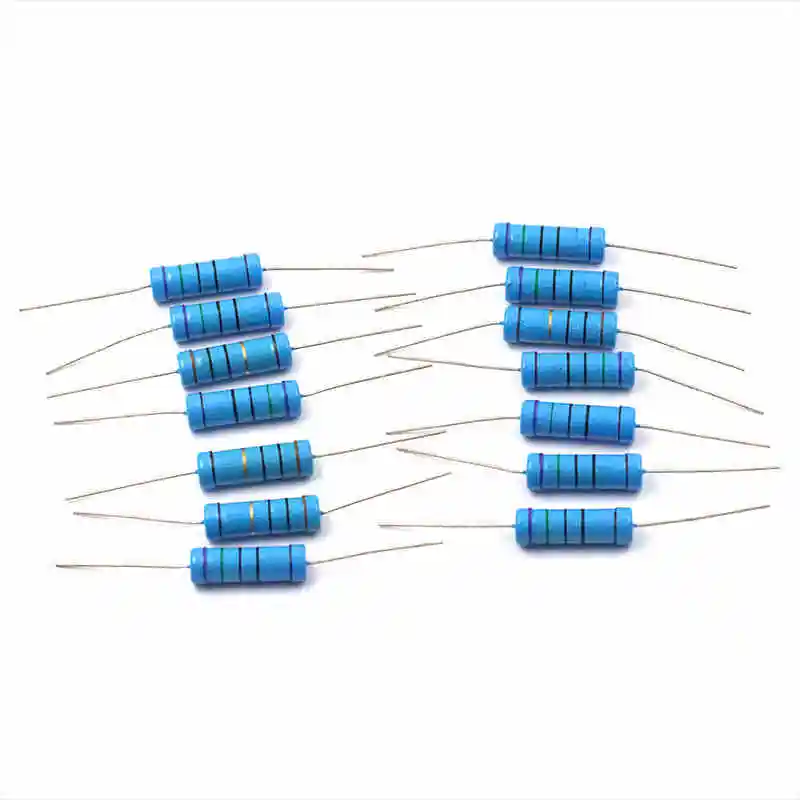 10 шт./лот 5 Вт 1% металлический пленочный резистор Сопротивление 0 1r ~ 10M 1R 1K 1 2 3 22 33 47