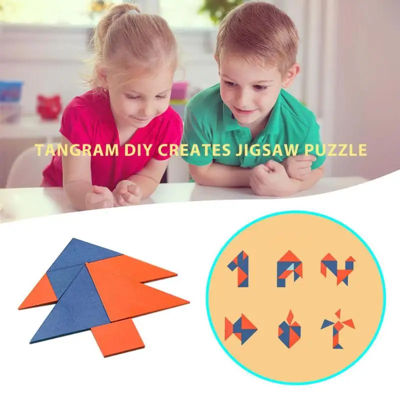 2 компл. Мудрость Tangram настольная игра детская развивающая игрушка детский сад