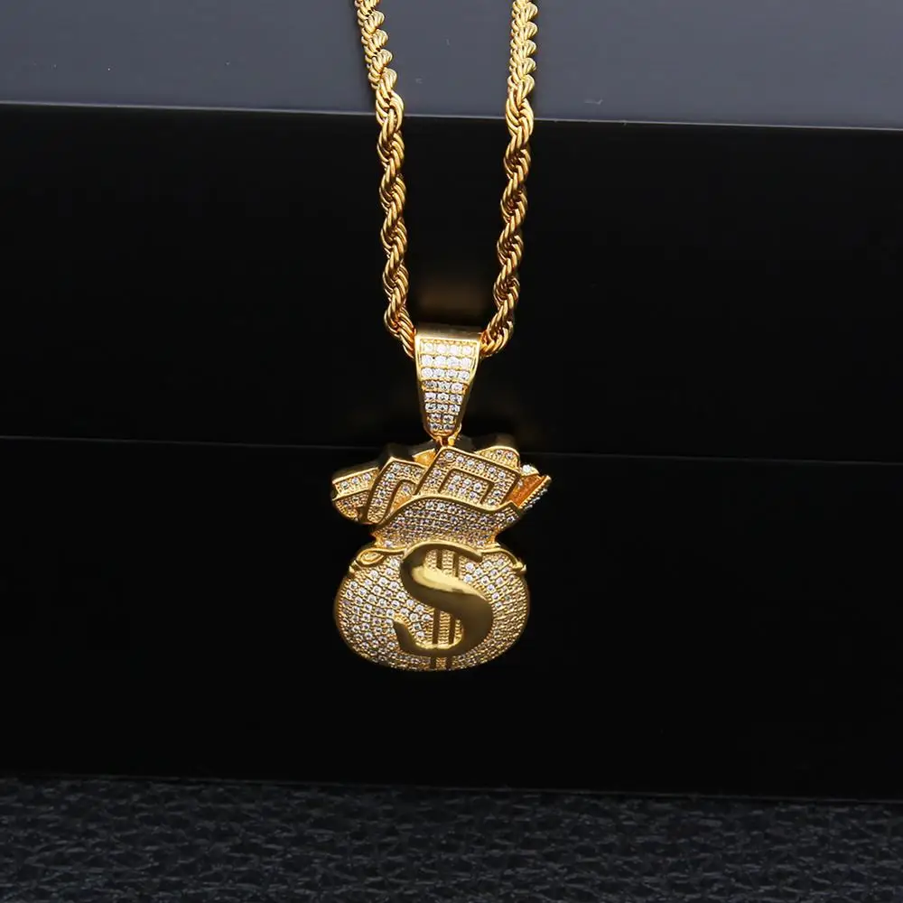 Хип хоп ювелирные изделия массивные кубические циркония с надписью BOSS подвески