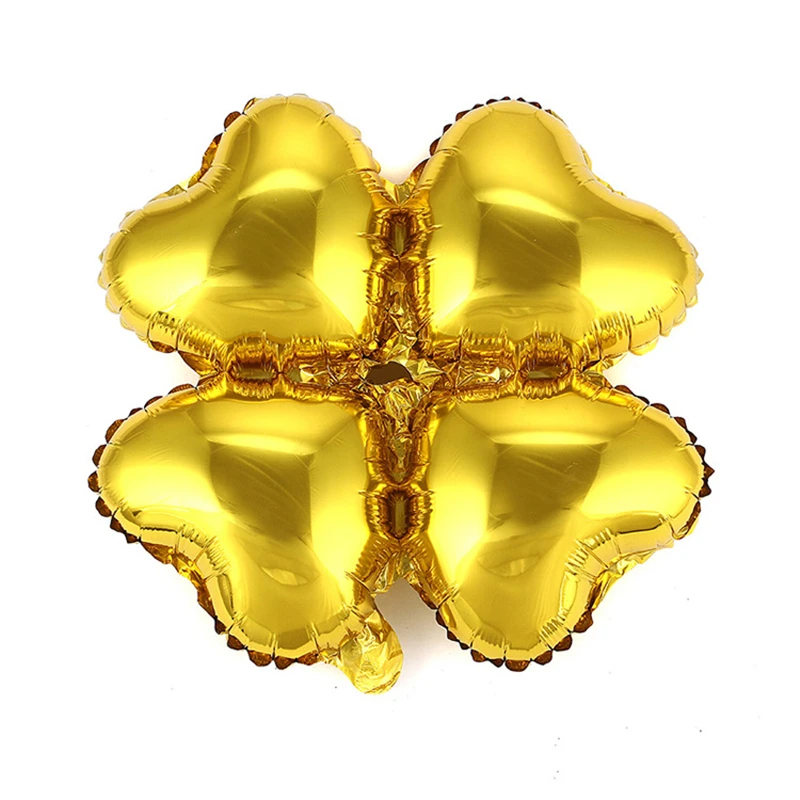 5 шт./компл. воздушные шары в форме клевера с четырьмя листами для детского душа