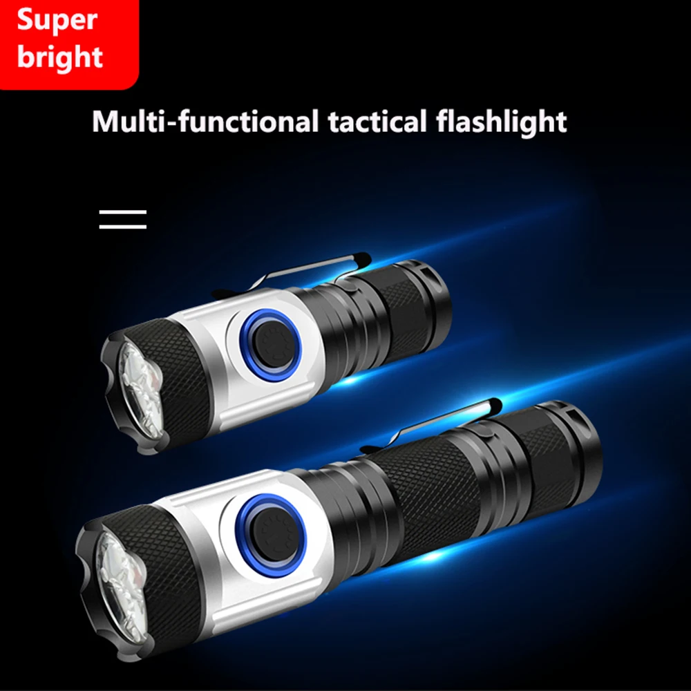 Многофункциональный тактический фонарь 4 * XPG светодиодный 18350 IPX6