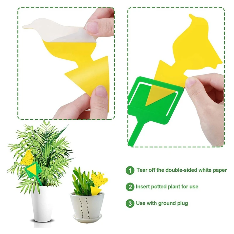 40 шт крючки для ловушки липкие двухсторонний Fliescatcher с 4 шт. Подключаемый модуль