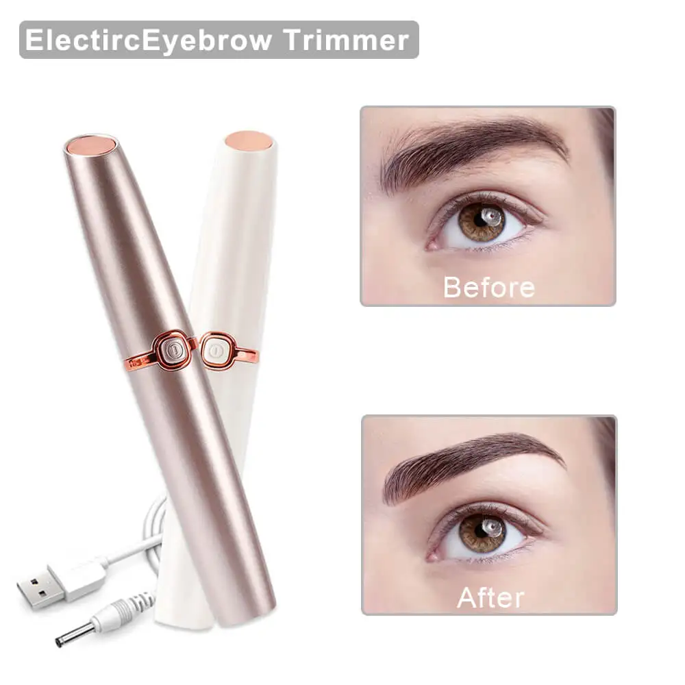 

Электрический триммер для бровей, мини-бритва, портативная ручка, эпил, безболезненное удаление волос, бритва светодиодный светильник, эпилятор для лица
