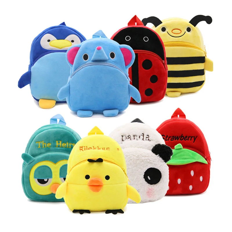 Милые животные панда плюшевая школьная сумка мультяшный мини плюшевый рюкзак