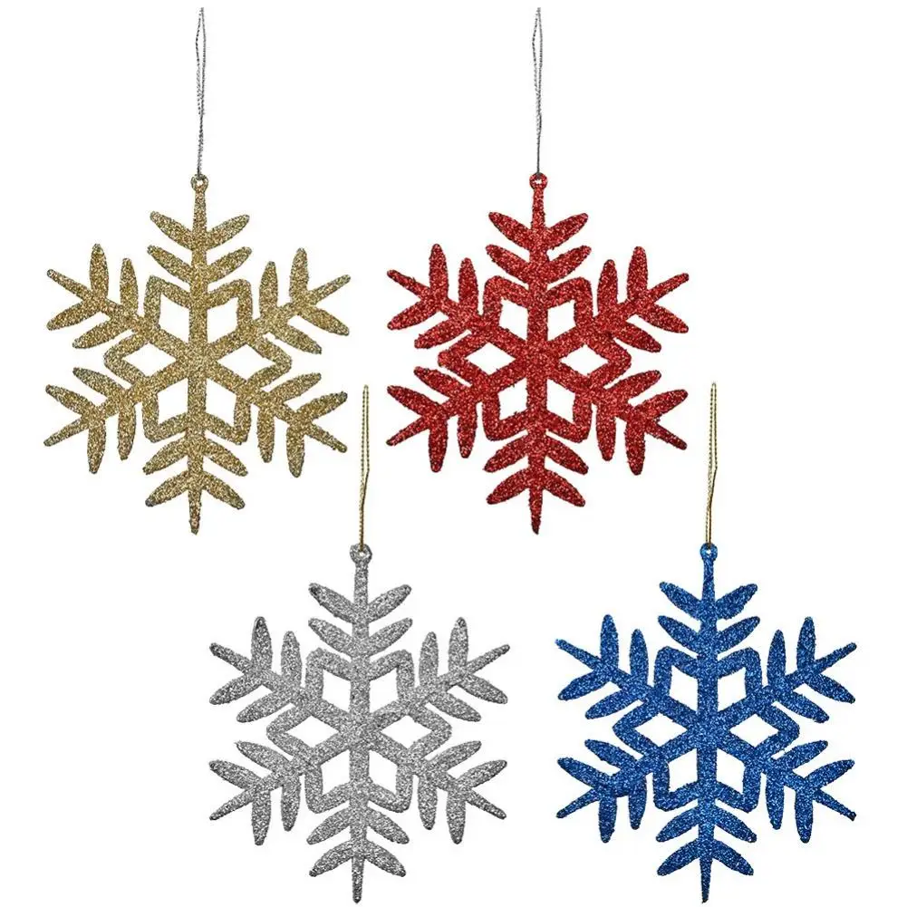 

Lightweight Beautiful Christmas Tree Glitter Snowflake for Festival