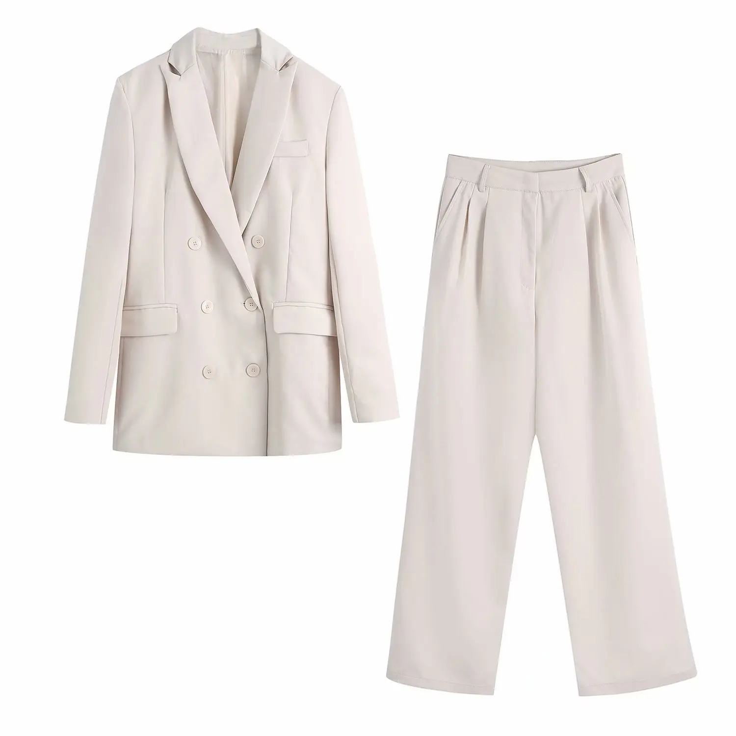 

2021 New Women 2 piece set suit Blazer and Trousers Elegant High Fashion Casual Chic Office Lady Woman blazer Outfits