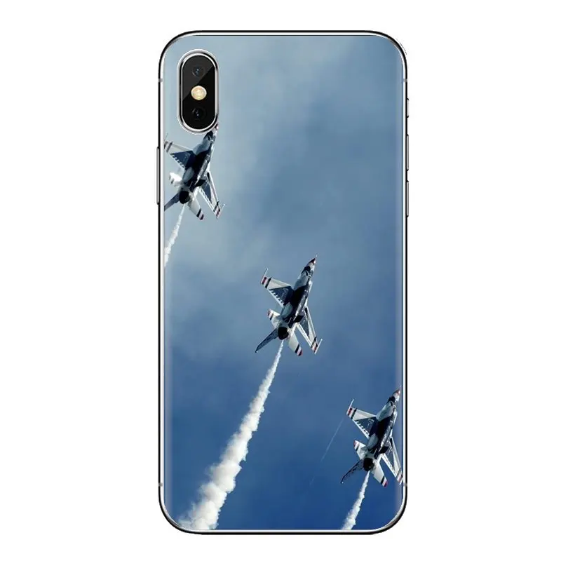 For Samsung Galaxy S2 S3 S4 S5 MINI S6 S7 edge S8 S9 Plus Note 2 3 4 5 8 Coque Fundas Transparent Soft Shell Covers Air Force |