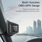Дисплей на голову OBD GPS двойная система дисплей Автомобильный цифровой Hud GPS датчик скорости 2 дюйма ЖК-дисплей превышение скорости Сигнализация Автомобильный проектор скорости