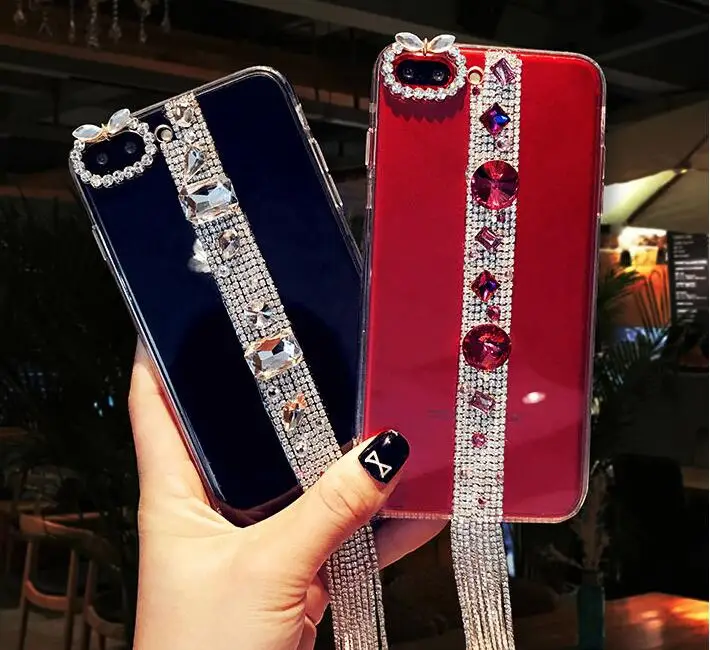 Все виды горный хрусталь кисточкой кулон цепи чехол для телефона Xiaomi mi 9 8 Explorer SE