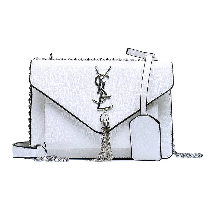 

2020 Crossbody Women's Bag New Korean Style Fashionable Tassel All-Match Chain Western Style Shoulder Small Square Bag
