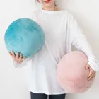 Подушка в форме круглого шара карамельного цвета, поддержка для стула, Подушка для офиса, спинки, домашний декор, диванная подушка для стула