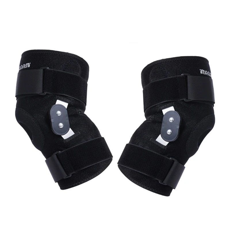 

Adjustable Pressurized Knee Brace Knee Support w/ Side Stabilizers for Recovery Aid Patellar Tendon Arthritis Basketball