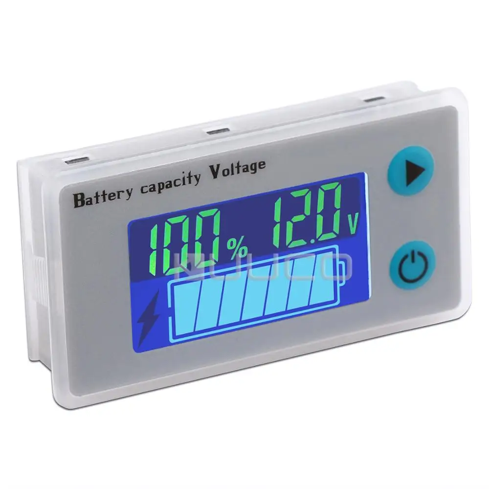 Цифровой Батарея индикатор 12V 24V аккумулятор вольтметра Ёмкость температура