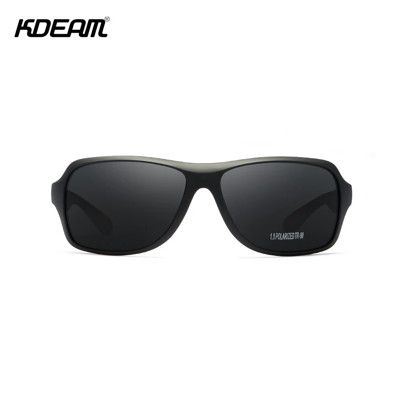 Мужские большие солнцезащитные очки KDEAM спортивный ультралегкий