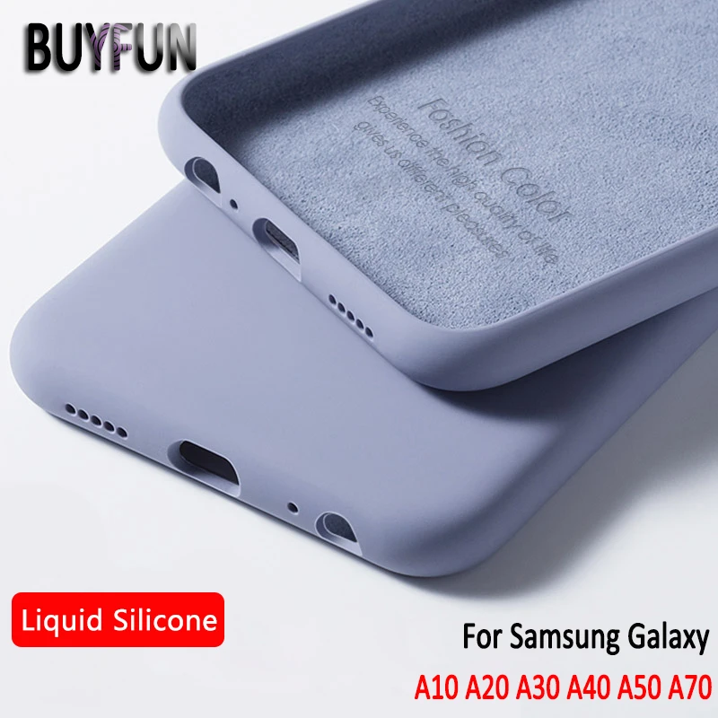 Чехол для samsung Galaxy A50 A10 A20 A30, жидкий силиконовый резиновый мягкий чехол для samsung Galaxy A 10 20 30 40 50 70, чехол для телефона
