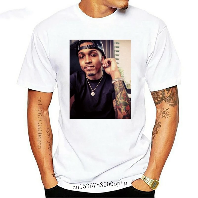 

Новая одежда, футболка diyaugust Alsina, футболка на заказ, Женская Классическая футболка из 100% хлопка с August Alsina 3558