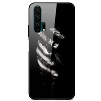 glass case for honor 20 pro phone case back cover with black silicone bumper series 1
