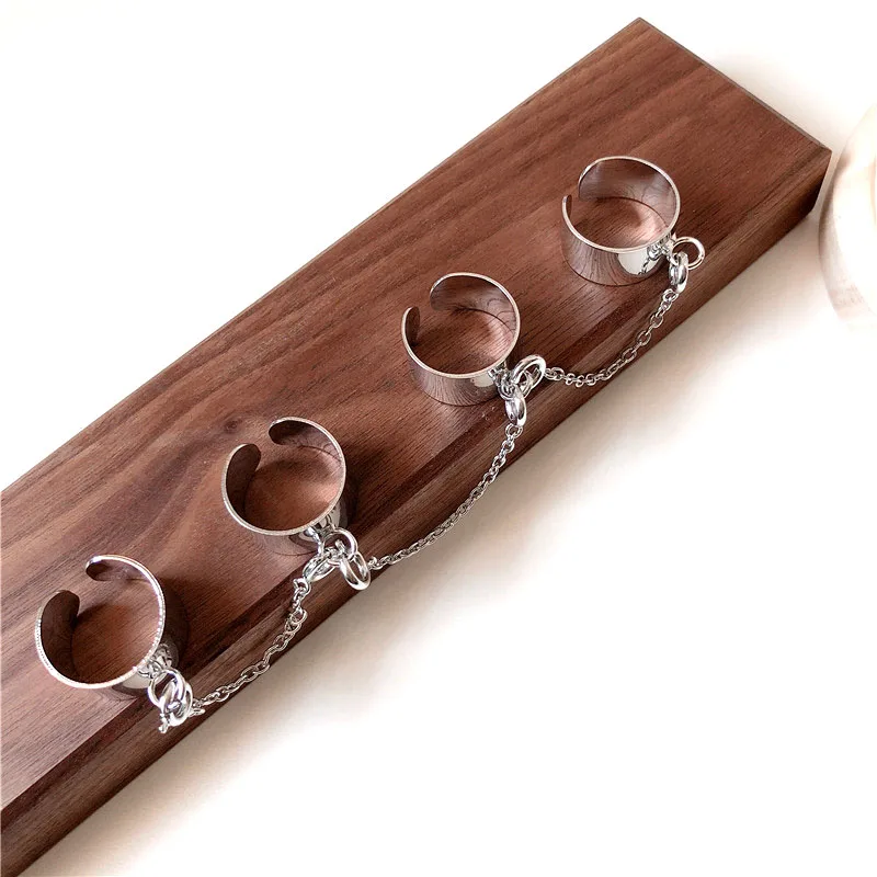 Кольцо женское вращающееся многослойное из металлического сплава на четыре