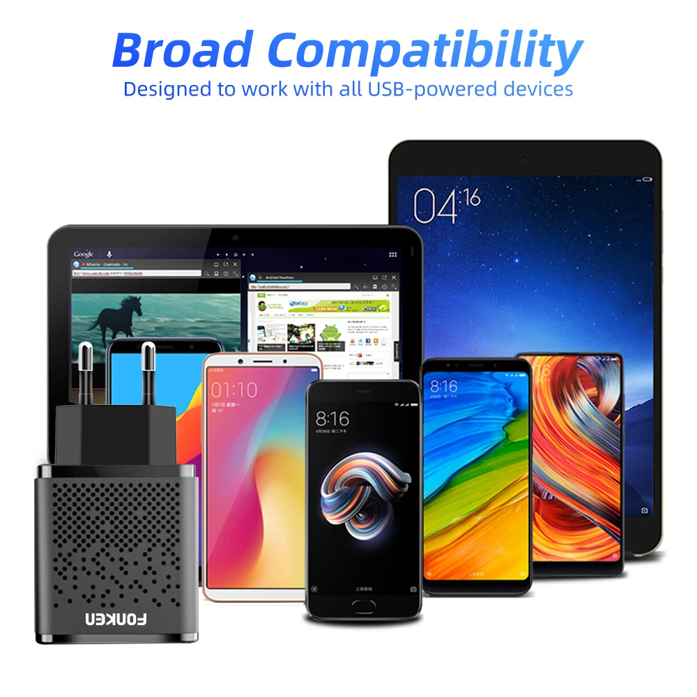 FONKEN Usb PD зарядное устройство Быстрая зарядка настенное 3 0 QC3.0 2 адаптер для samsung huawei