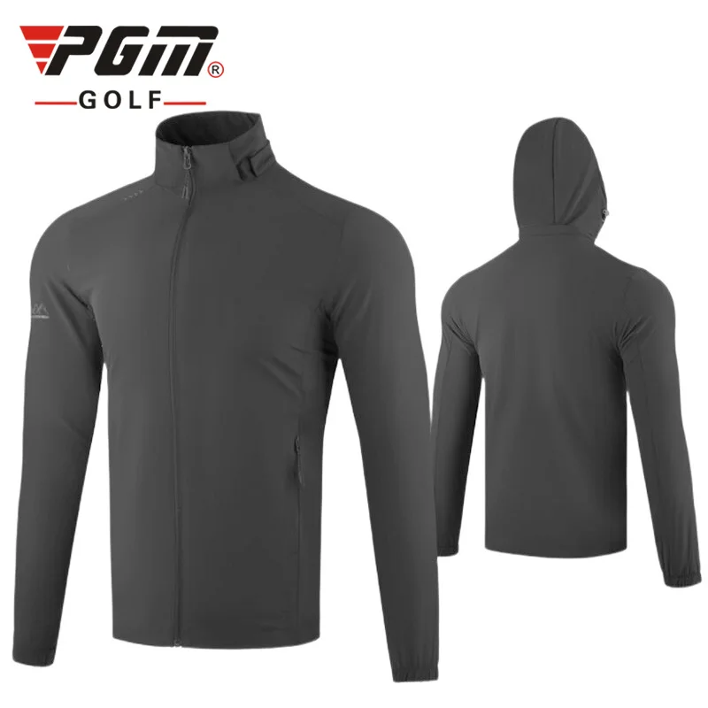PGM 2020 New Autumn Winter Detachable adjustable Hat Golf Jacket Men's Windproof Waterproof Long Sleeve Golf Jacket Sportswear