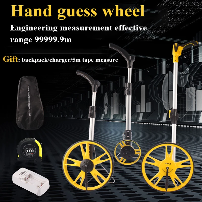 

Free Shipping Upgrade Digital Display Telescopic Portable Measuring Wheel Long Distance Meter Measure Mechanical Wheel 0-99999m
