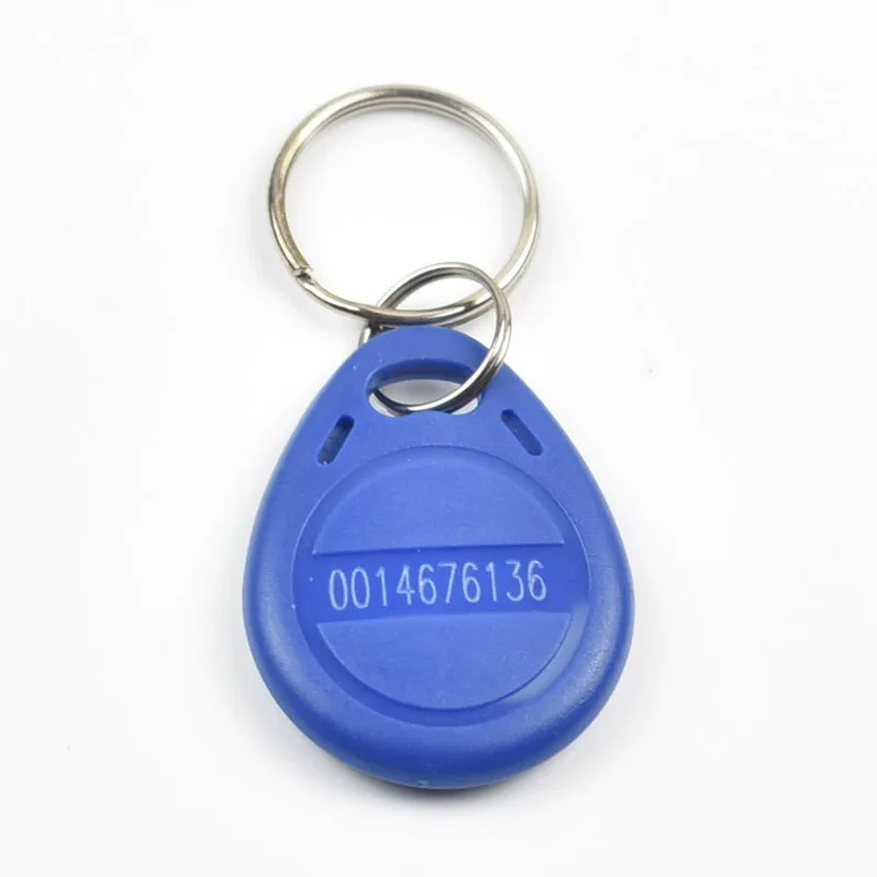 

500pcs/lot RFID Keychain Card Tag Key 125khz ID Keyfob TK4100 EM4100 Access Control Time Attendance Fob Token Ring