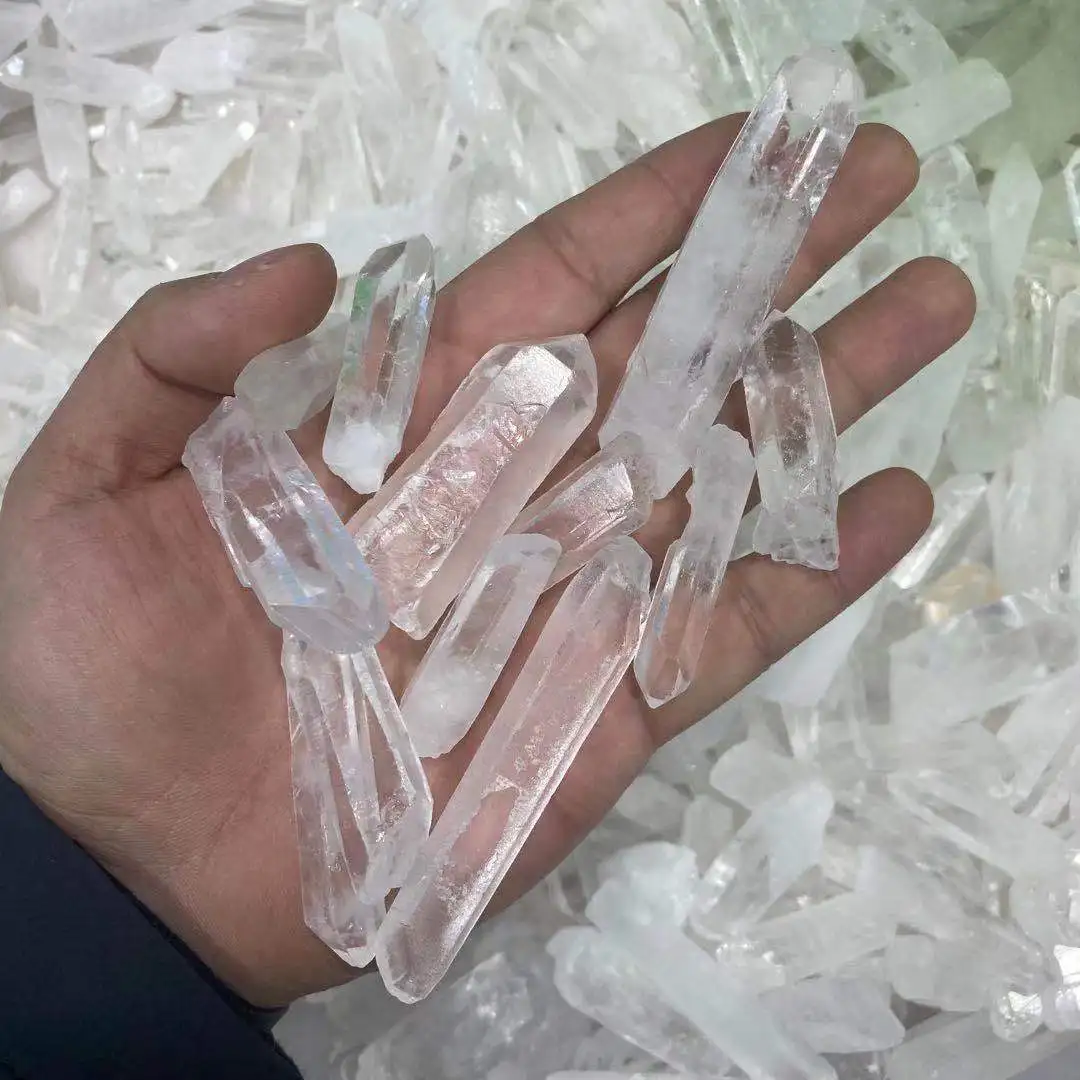 

Новый прозрачный лечебный кристаллический камень 100 г, кварц, одна натуральная колонка, украшение, заостренная коллекция, «сделай сам», реме...