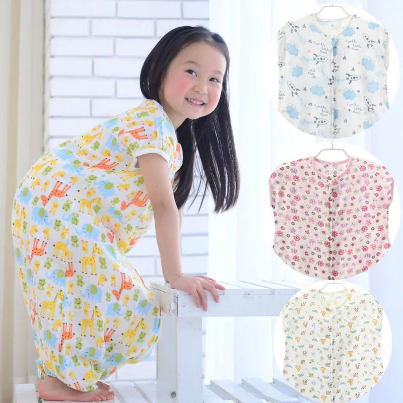 Спальный мешок из муслина для детей Летний спальный спальная сумка одежда сна