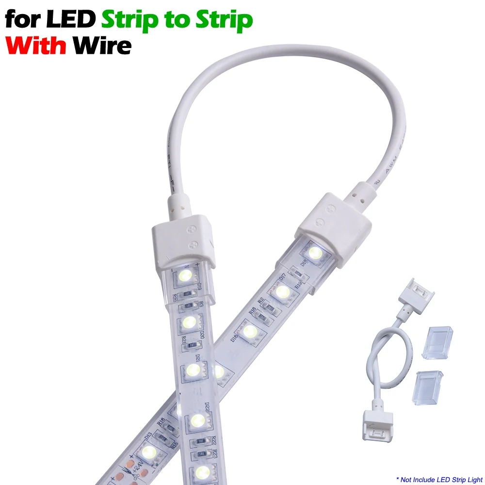 strip bridge 2 шт. IP68 трубки светодиодные полосы разъем для 10 мм 2pin IP67 IP68 одноцветные Твердые трубки светодиодные полосы света наружного освещения аксессуары - Цвет: strip bridge