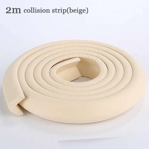 2meters beige 2 м Детская безопасность стол Угловой протектор Анти-столкновения угол полосы Детская безопасность ребенок Рабочий стол угол протектор на край стола - Цвет: 2meters beige