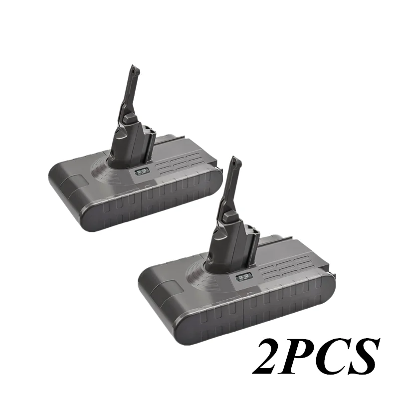 Черный 2 шт 4800mAh 21,6 V батарея для Dyson V8 батарея для Dyson V8 абсолютный/пушистый/животное/литий-ионный Пылесос аккумуляторная батарея - Цвет: Черный
