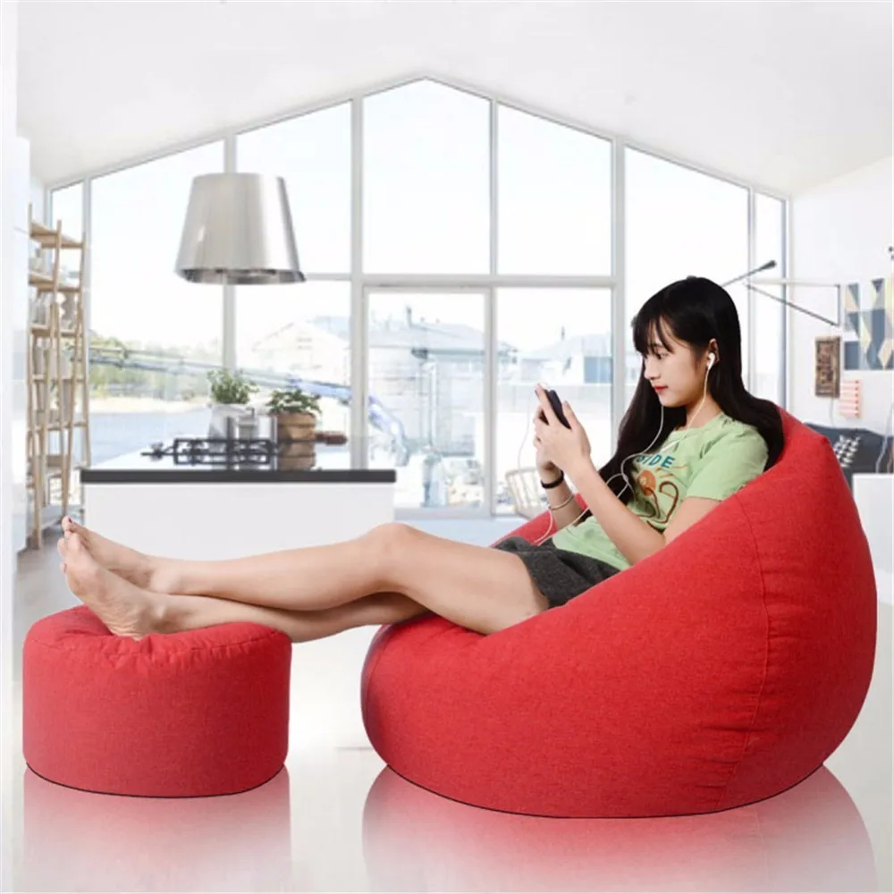 31 стул для ног круглый мягкий оттоманский прекрасный однотонный пуфик табурет 5