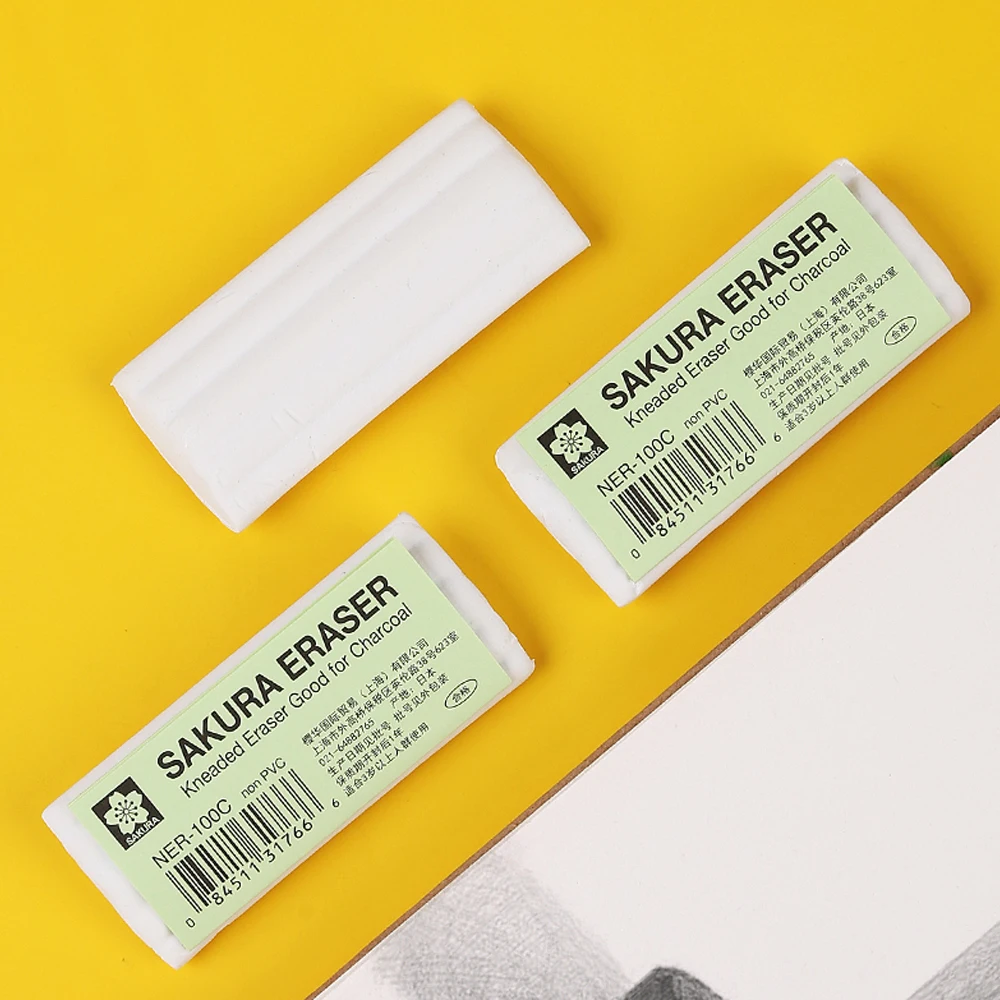 

1 Stuk Kersenbloesem Plastic Gum NER-100 Plastic Hoogglans Plasticine Briefpapier Voor Studenten Tekenen En Kunst