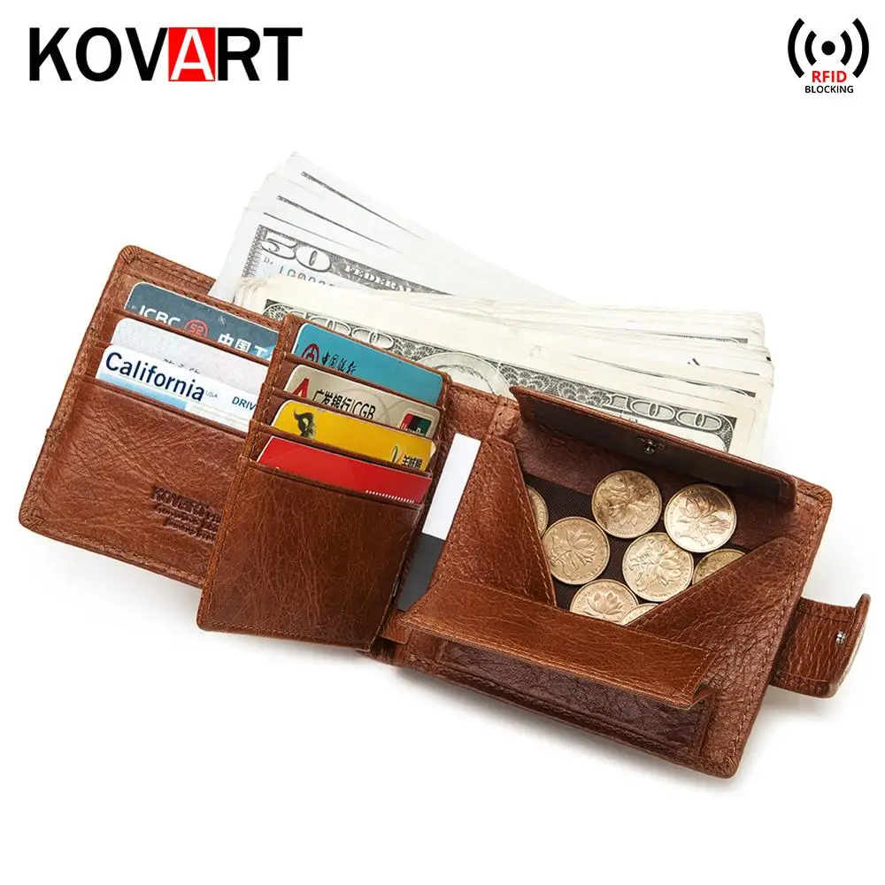 Короткий кошелек RFID Модные мужские кошельки монета сумка маленькая Мужская