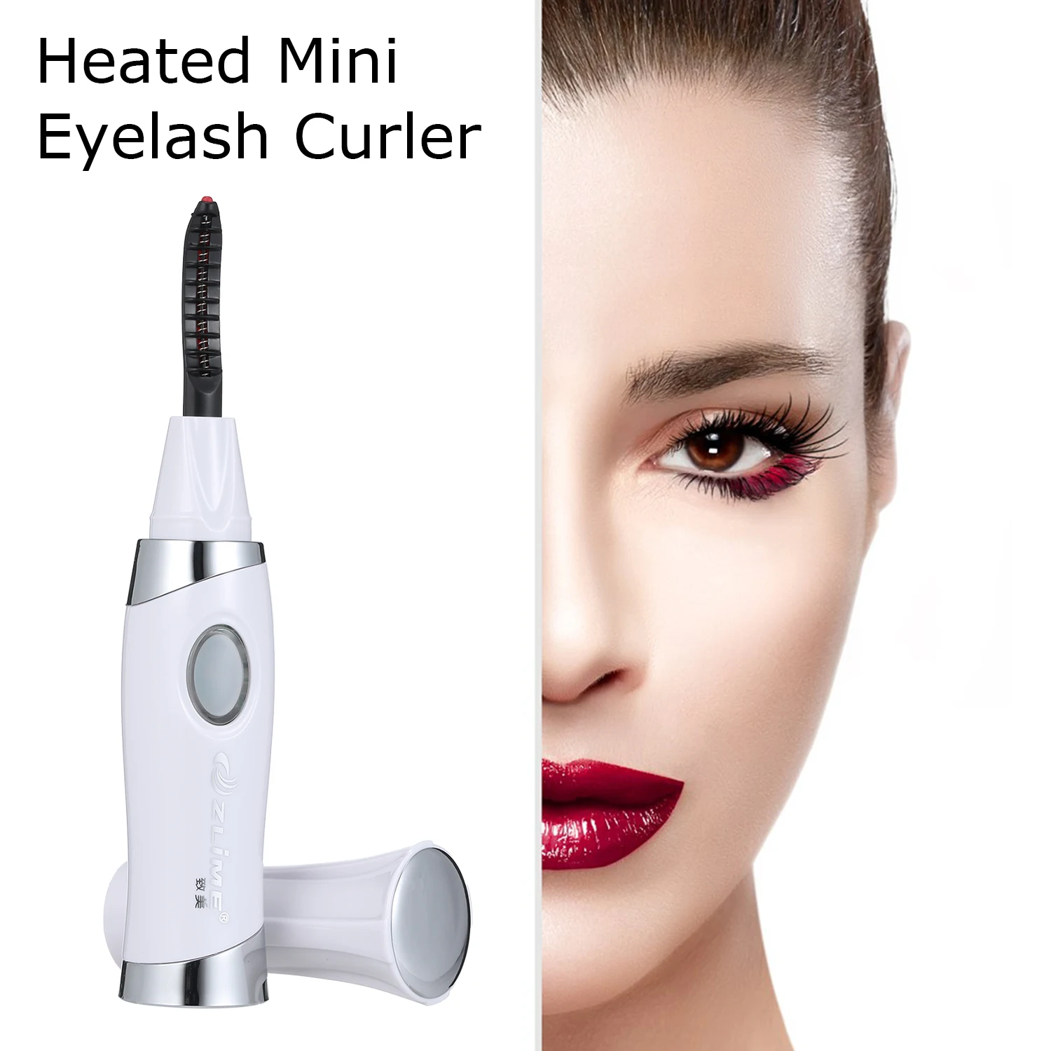 Мини USB перезаряжаемая электрическая гребень для завивки ресниц длинностойкая