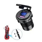 Водонепроницаемое зарядное устройство 30 Вт PD Type CQC 3,0 USB 12 В 24 В с переключателем розетка адаптер питания для автомобиля грузовика лодки RV мотоцикла